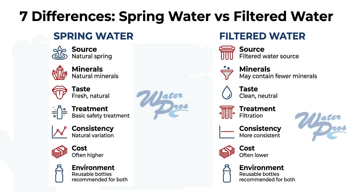 Spring Water and Filtered Water