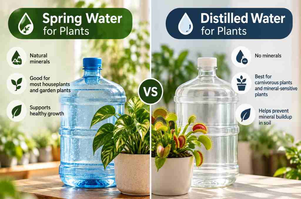 Spring Water vs Distilled Water for Plants