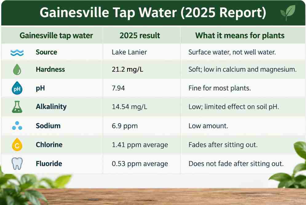 Tap Water for Plants in Gainesville and Hall County